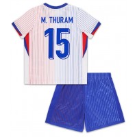 Maglia Calcio Francia Marcus Thuram #15 Seconda Divisa Bambino Europei 2024 Manica Corta (+ pantaloncini)